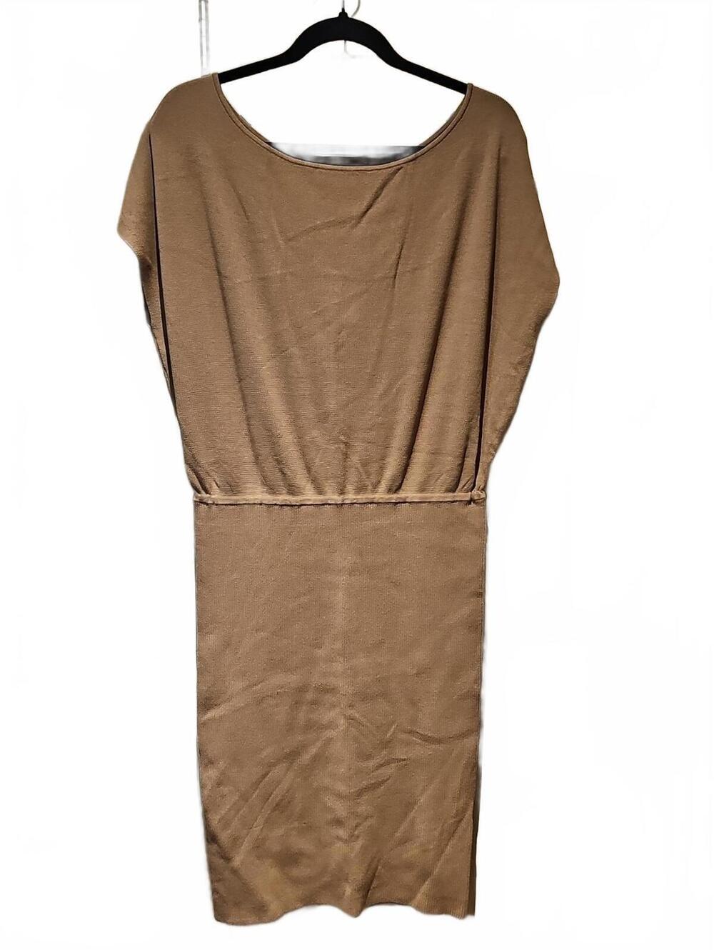 Banana Republic Women L Lenzing Ecovero Splash Sweater Dress NWT Tan/Beige